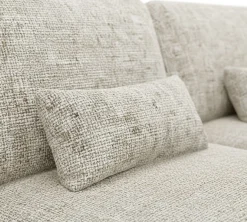 Divano Letto con Penisola Beige Contenitore Reclinabile 207x148 cm, Reversibile - Pagno