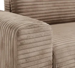 Divani Angolari|Divani Letto Con Penisola > Dmora Divano Letto con Penisola Contenitore Reversibile 253x153 cm, Reclinabile - Paullo Beige