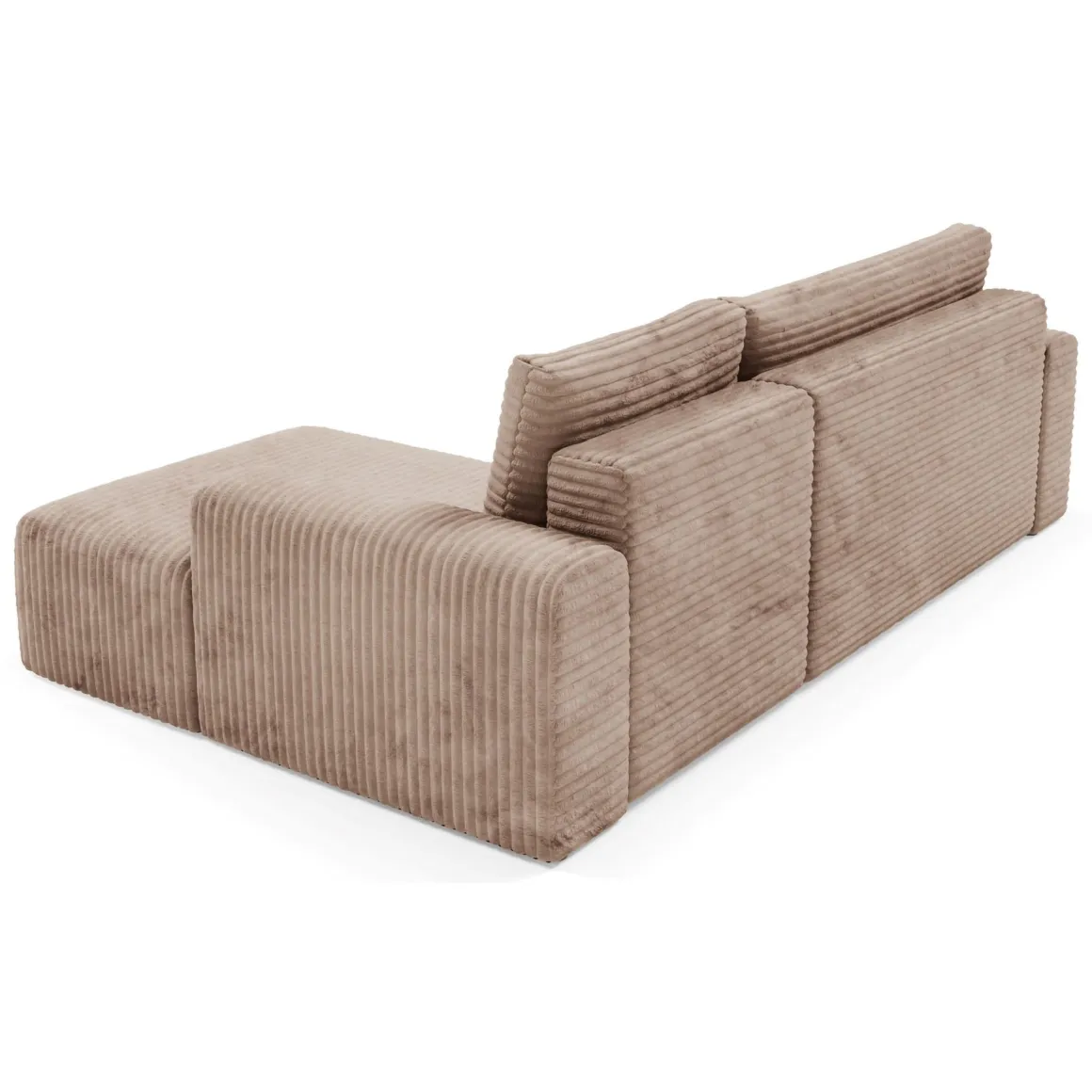 Divani Angolari|Divani Letto Con Penisola > Dmora Divano Letto con Penisola Contenitore Reversibile 253x153 cm, Reclinabile - Paullo Beige