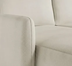 Divani Angolari|Divani Letto Con Penisola > Dmora Divano Letto con Penisola Contenitore Reclinabile 245x185 cm, Reversibile - Ranco Bianco Crema