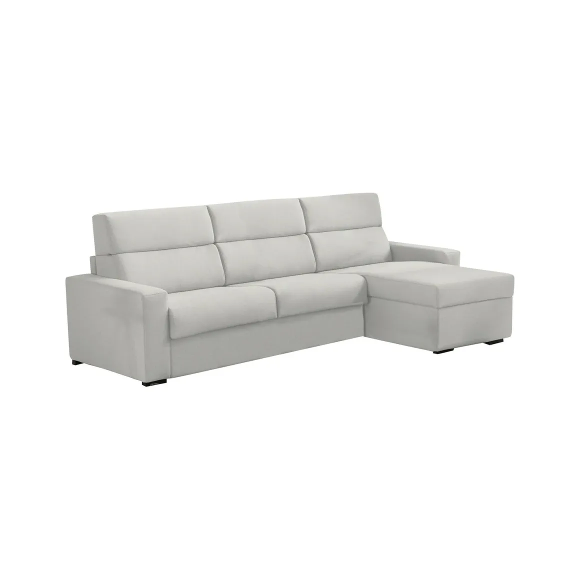 Divani Letto Con Penisola|Divani Letto > Dmora Divano Letto con Penisola Sfoderabile Contenitore 285x160 cm, Idrorepellente Multiposizione Trasformabile in Letto Made in Italy Grigio Chiaro