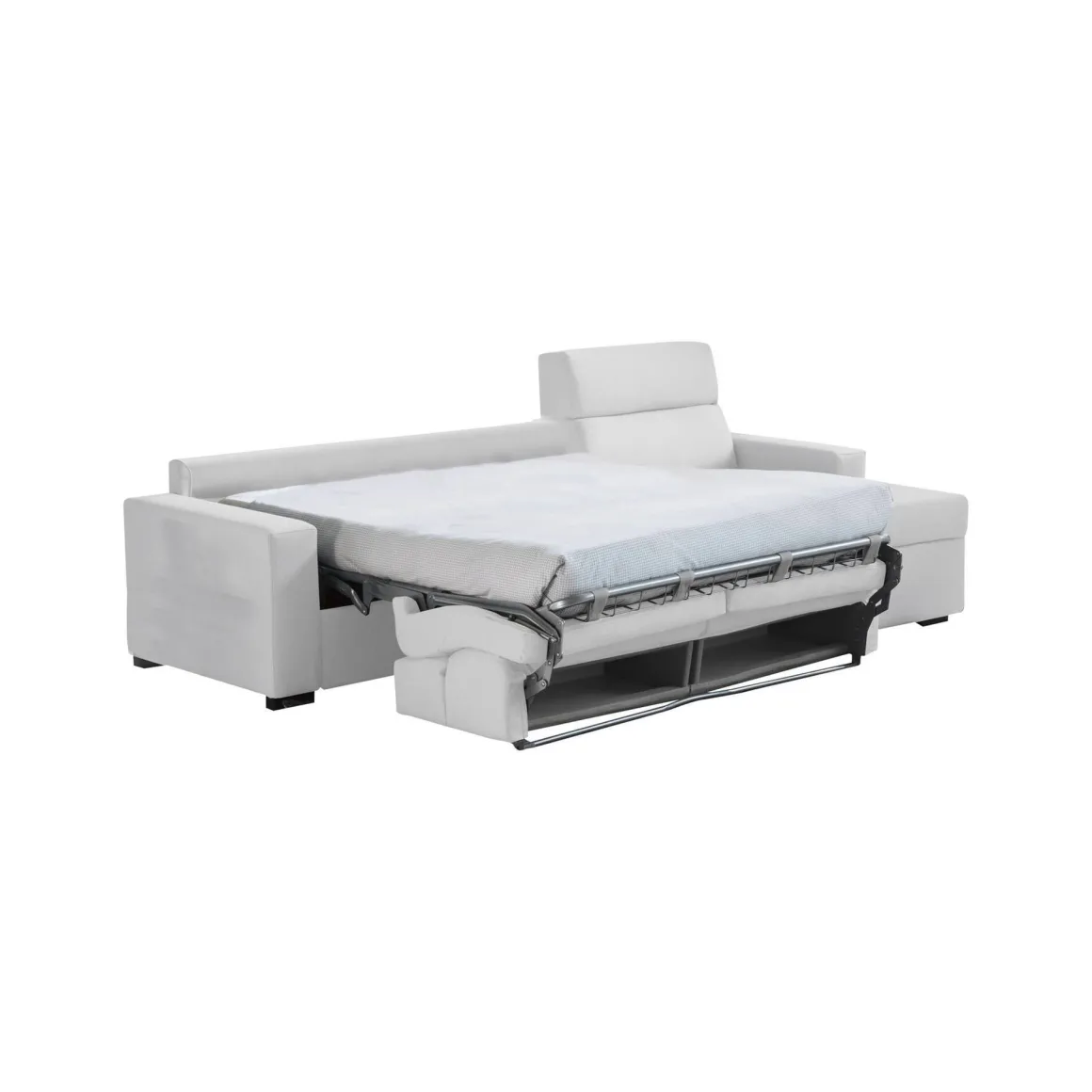 Divani Letto Con Penisola|Divani Letto > Dmora Divano Letto con Penisola Sfoderabile Contenitore 285x160 cm, Idrorepellente Multiposizione Trasformabile in Letto Made in Italy Grigio Chiaro