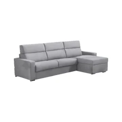 Divani Angolari|Divani Letto Con Penisola > Dmora Divano Letto con Penisola Sfoderabile Contenitore 285x160 cm, Idrorepellente Multiposizione Trasformabile in Letto Made in Italy - Esca Grigio