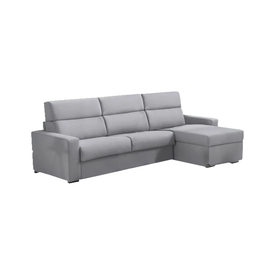 Divani Angolari|Divani Letto Con Penisola > Dmora Divano Letto con Penisola Sfoderabile Contenitore 285x160 cm, Idrorepellente Multiposizione Trasformabile in Letto Made in Italy - Esca Grigio