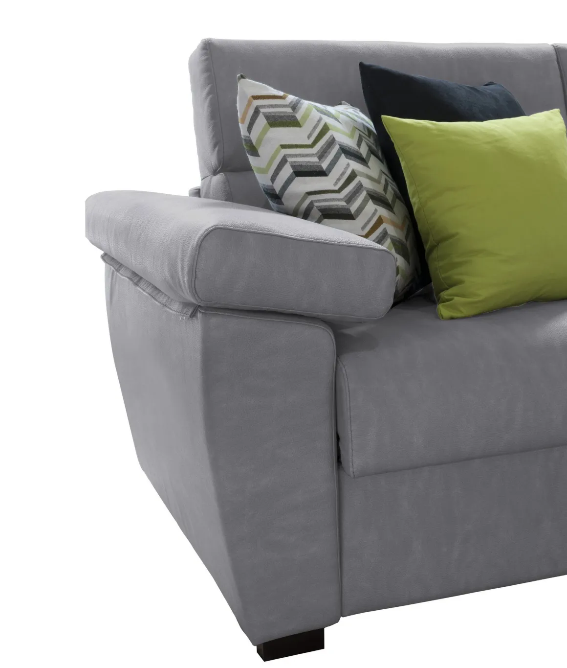 Divano Letto con Penisola Grigio Sfoderabile Contenitore 285x160 cm, Idrorepellente Multiposizione Trasformabile in Letto Made in Italy - Tolle