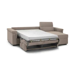 Divani Angolari|Divani Letto Con Penisola > Dmora Divano Letto con Penisola Sfoderabile Contenitore 285x160 cm, Idrorepellente Sfoderabile Trasformabile Made in Italy - Tolle Grigio Tortora