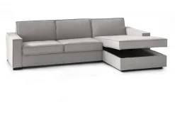 Divani Angolari|Divani Letto Con Penisola > Dmora Divano letto con penisola 280x95cm - Achico Grigio