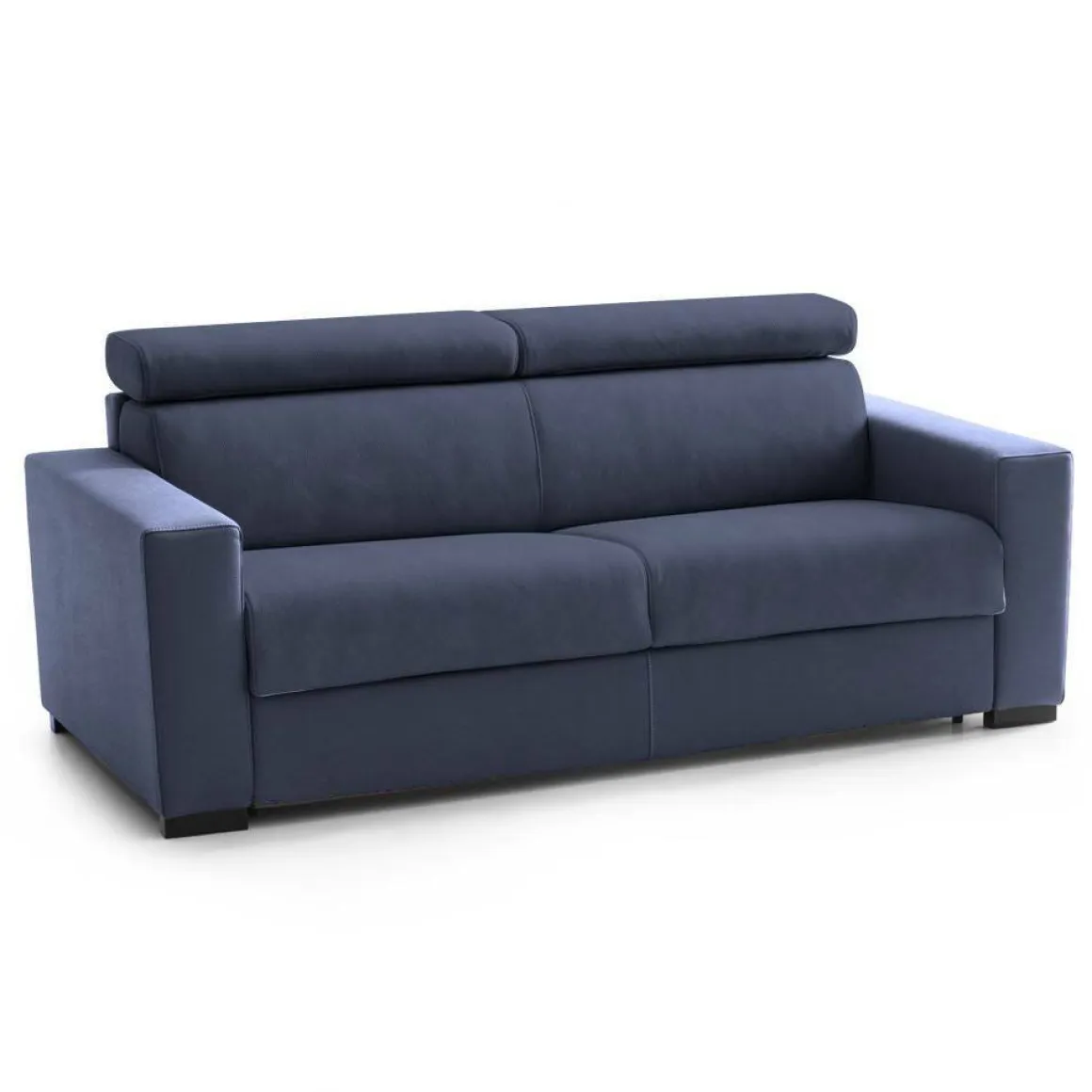 Divano letto con poggiatesta regolabili blu 180x95cm - Aieie