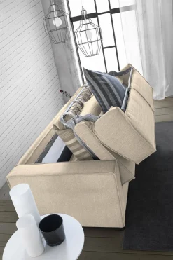 Divani Letto 2 Posti|Salotto > Dmora Divano letto contenitore 180x95cm - Alisa Beige