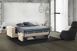 Divani Letto 2 Posti|Salotto > Dmora Divano letto contenitore 180x95cm - Alisa Beige