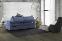 Divano letto contenitore blu 180x95cm - Alano
