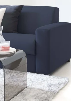 Divani Letto Con Penisola|Salotto > Dmora Divano letto contenitore 280x95cm - Alibabah Blu