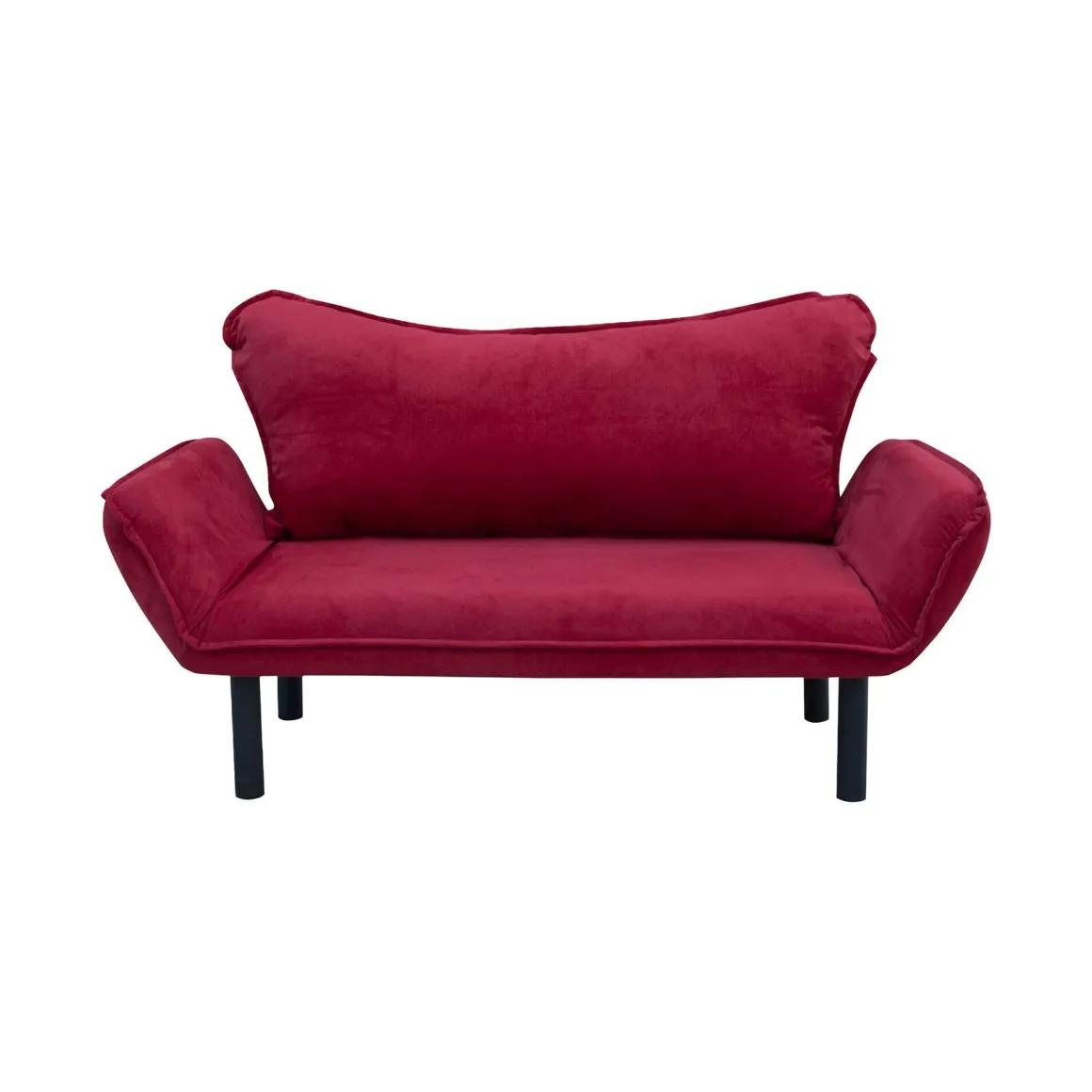 Divano letto contenitore rosso 140x65cm - Hone