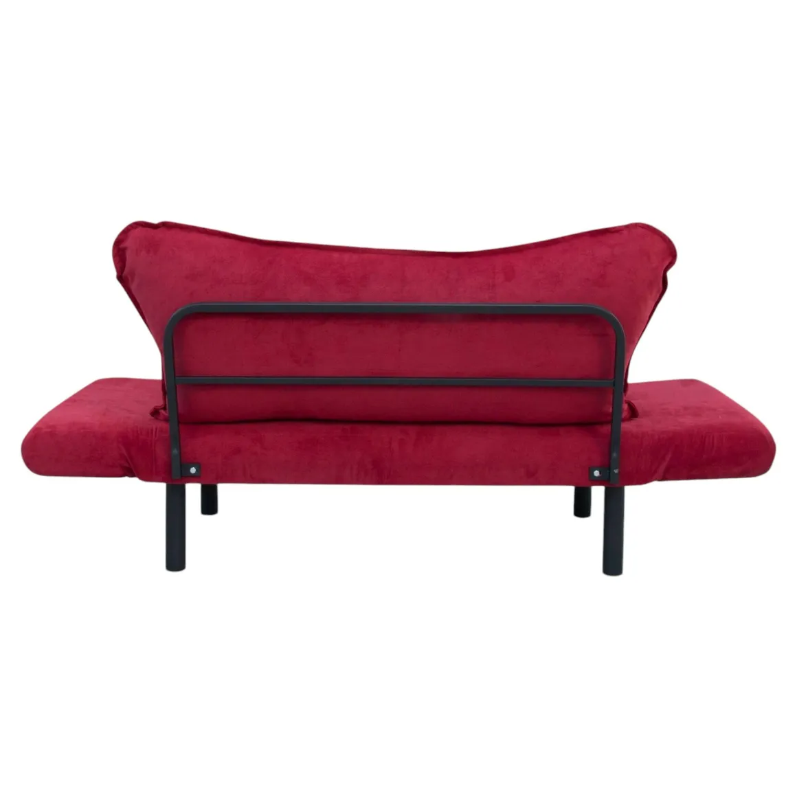 Divano letto contenitore rosso 140x65cm - Hone