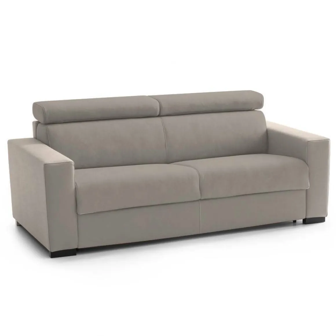 Divano letto contenitore tortora 200x95cm - Amalfi