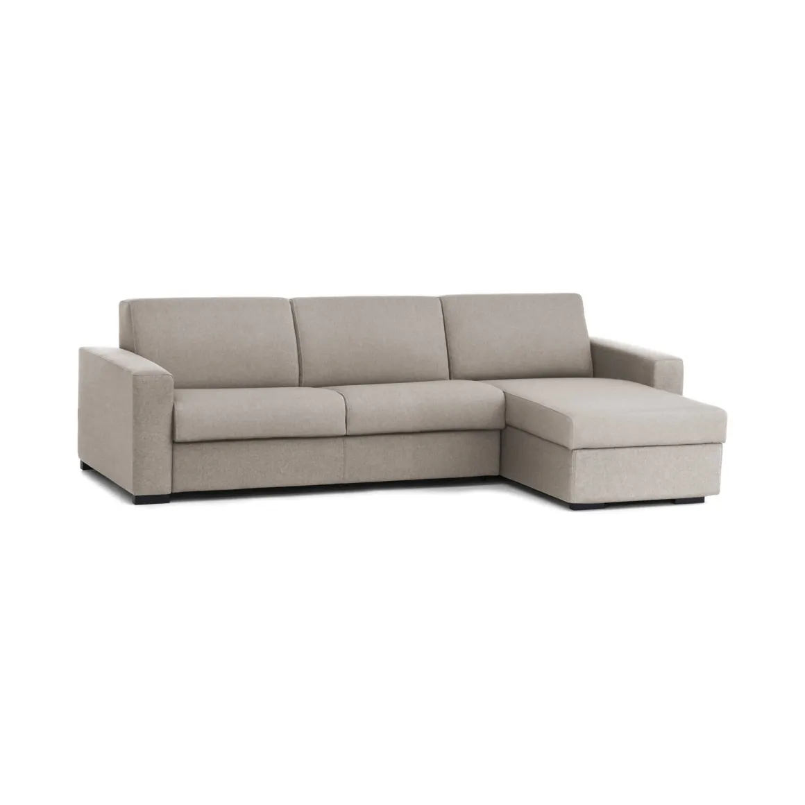 Divano letto contenitore tortora 280x95cm - Aika