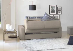 Divano letto contenitore tortora 280x95cm - Aika