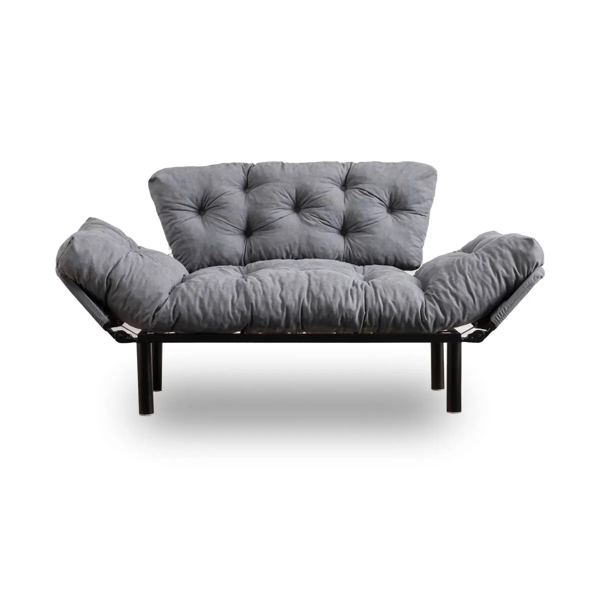 Divani Letto 2 Posti|Divano Contenitore Letto > Dmora Divano letto design 155x70cm - Guchol Grigio
