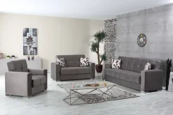 Divano letto design grigio 160x85cm - Anikide