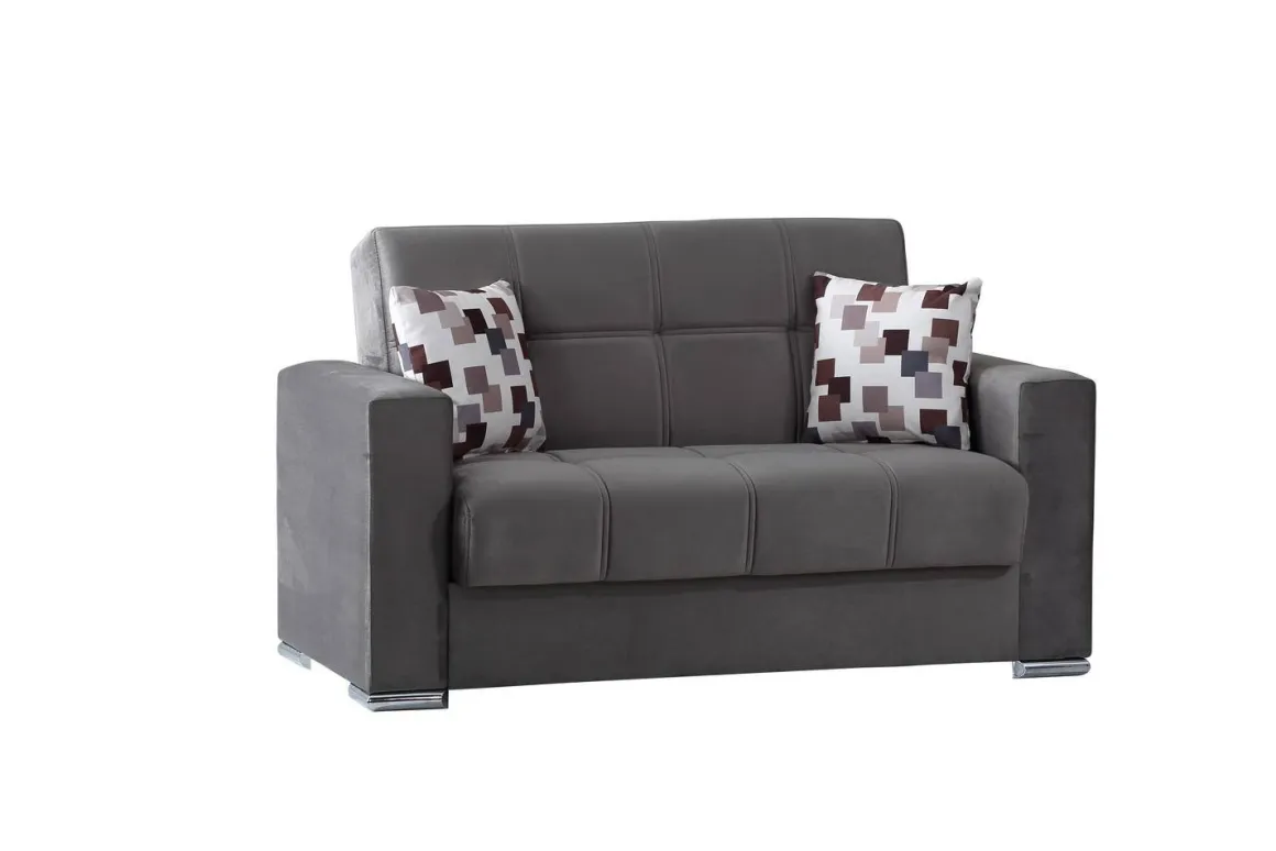 Divano letto design grigio 160x85cm - Anikide