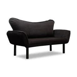 Divano letto design nero 140x65cm - Hone