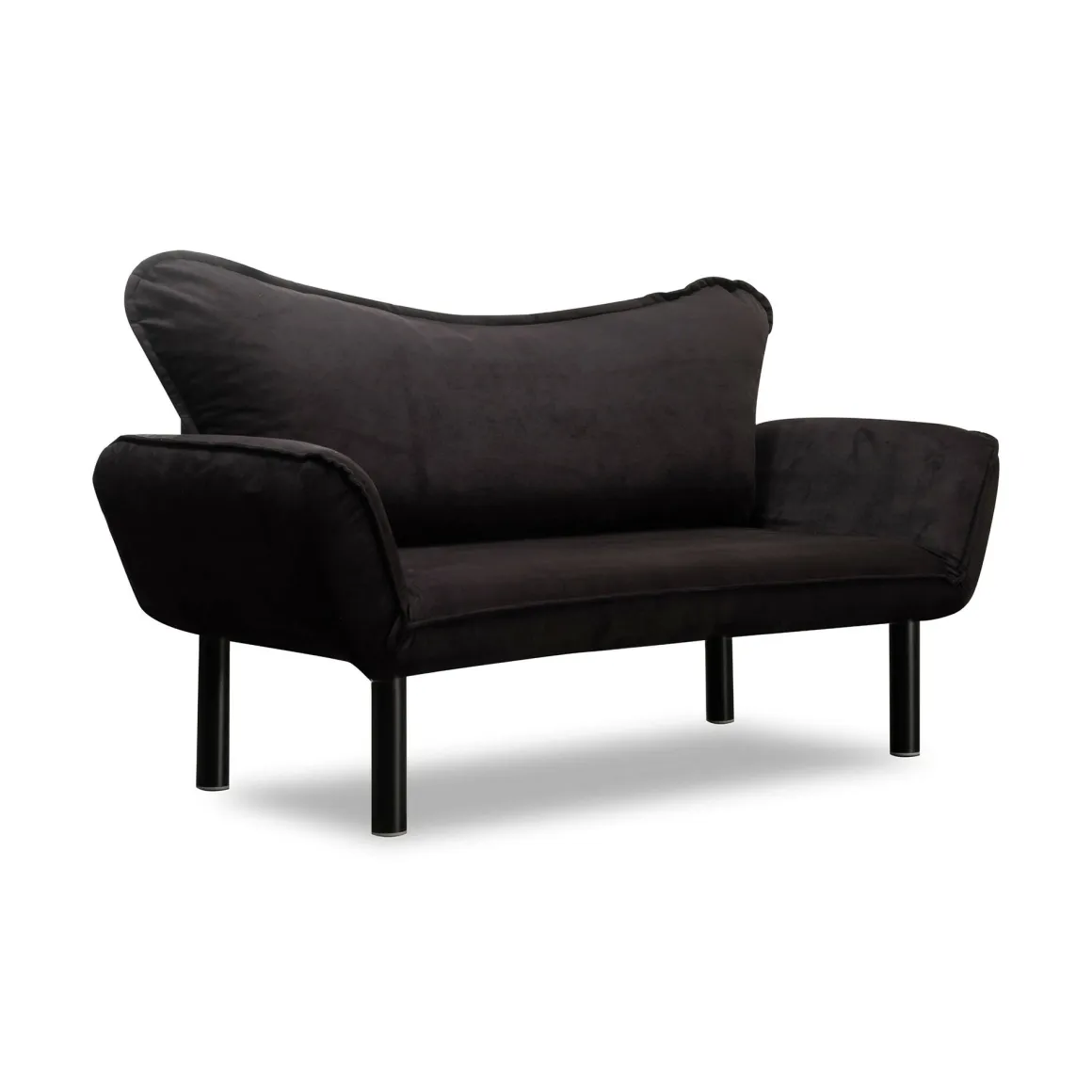 Divano letto design nero 140x65cm - Hone