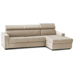 Divani Letto Con Penisola|Salotto > Dmora Divano letto due piazze 260x95cm - Alibella Beige