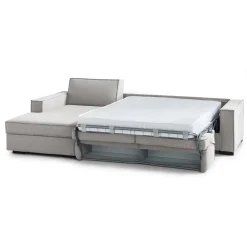 Divani Letto Con Penisola|Salotto > Dmora Divano letto due piazze 260x95cm - Albenga Grigio