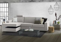 Divano letto due piazze grigio 280x95cm - Allaida