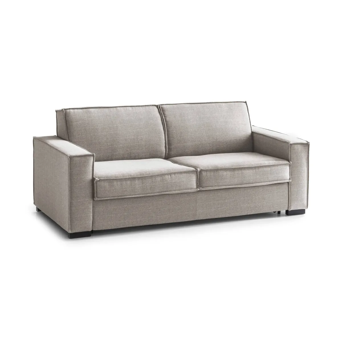 Divani Letto 3 Posti|Salotto > Dmora Divano letto due piazze tortora 220x95cm - Asteroide Grigio Tortora