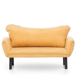 Divano letto economico design giallo 140x65cm - Hone