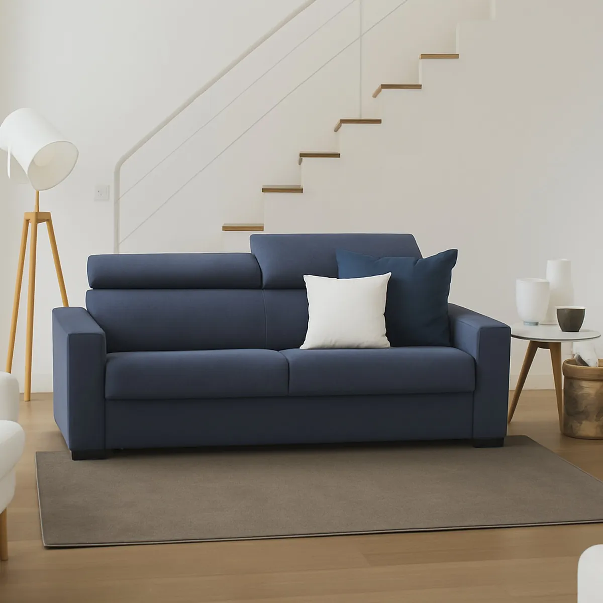Divani Letto 2 Posti|Salotto > Dmora Divano letto idrorepellente 200x95cm - Amalfi Blu