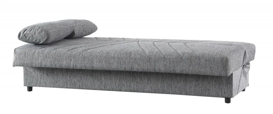 Divani Letto 3 Posti|Salotto > Dmora Divano letto in legno 190x70cm - Aza Grigio