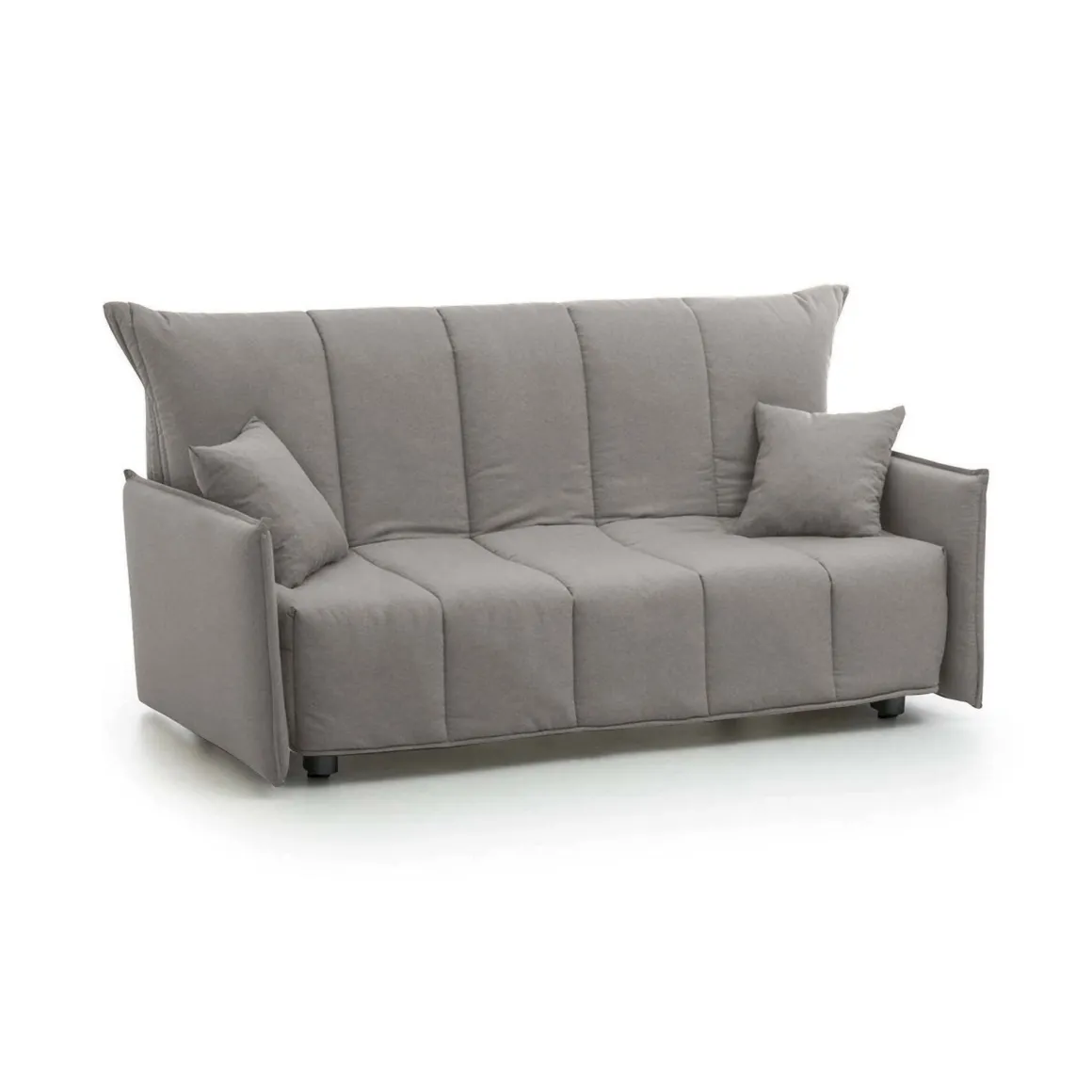 Divano letto in legno massello grigio 190x90cm - Ardis
