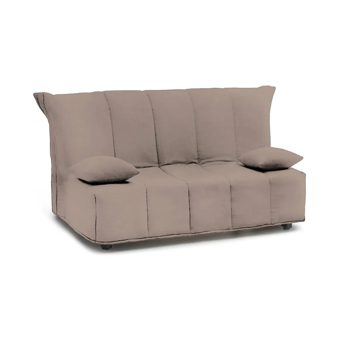 Divano letto in legno massello tortora 165x90cm - Antal