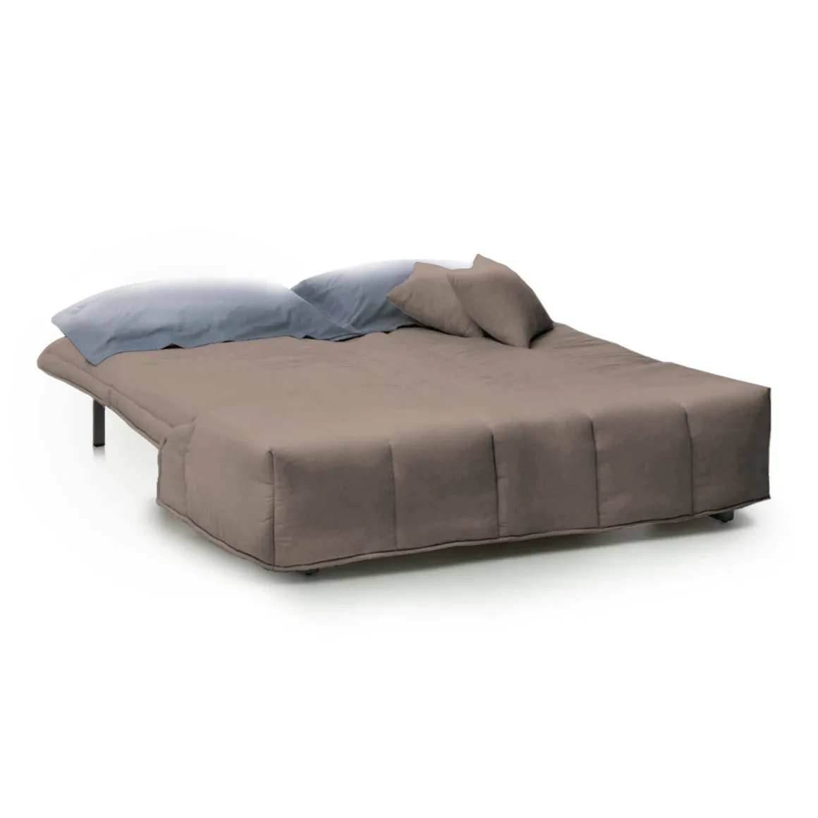 Divano letto in legno massello tortora 165x90cm - Antal