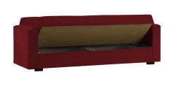 Divani Letto 3 Posti|Salotto > Dmora Divano letto in legno 212x80cm - Ambrogino Rosso
