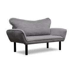 Divani Letto 2 Posti|Divano Contenitore Letto > Dmora Divano letto in metallo 140x65cm - Hone Grigio