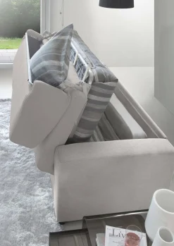 Divano letto lavabile grigio 200x95cm - Zinnia