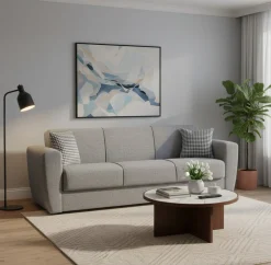 Divani Letto 3 Posti|Salotto > Dmora Divano letto matrimoniale 223x80cm - Nox Grigio