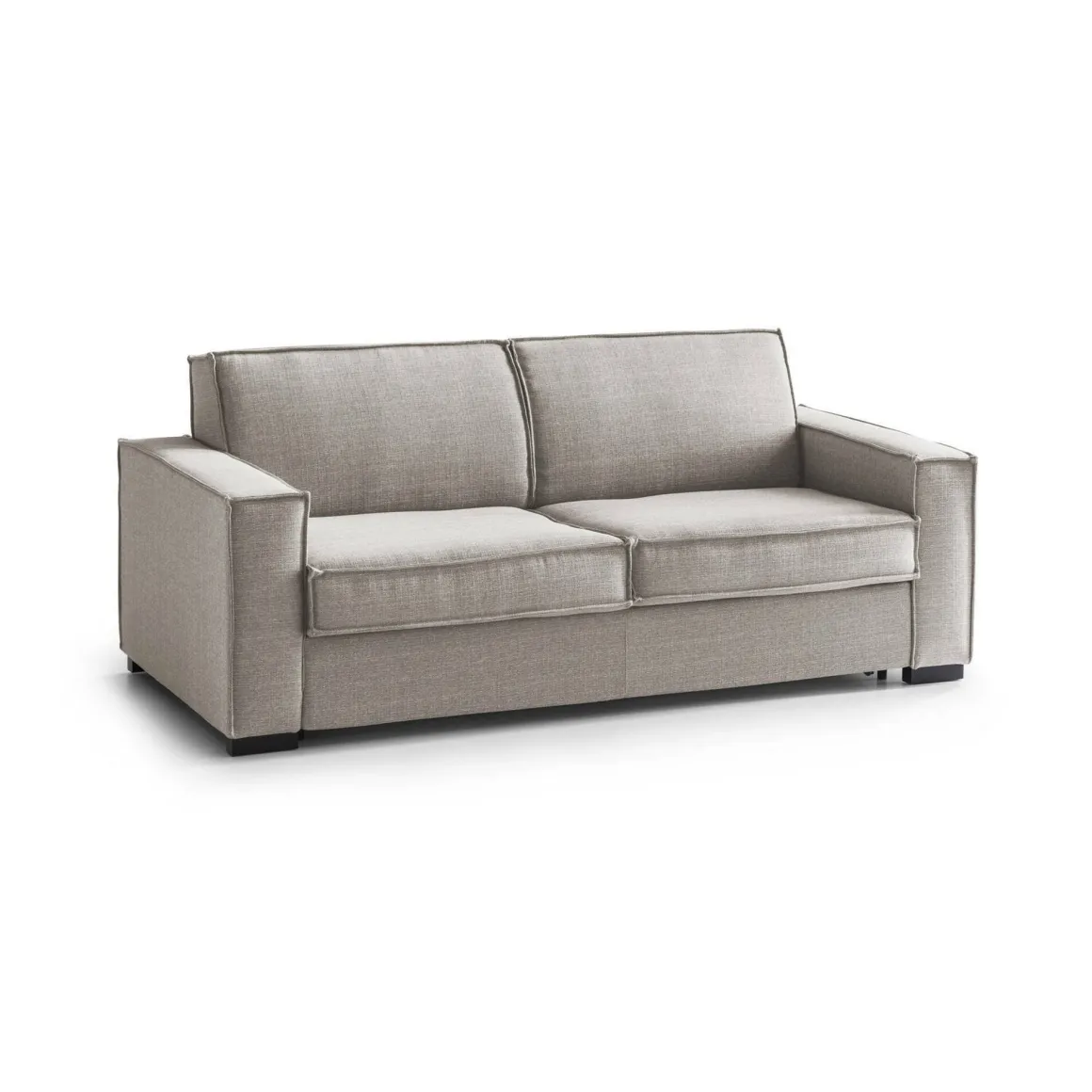 Divano letto matrimoniale tortora 180x95cm - Alano