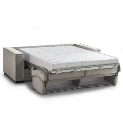 Divano letto matrimoniale tortora 180x95cm - Alano
