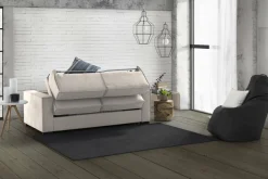 Divano letto matrimoniale tortora 180x95cm - Alano