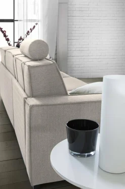 Divano letto matrimoniale tortora 180x95cm - Alano