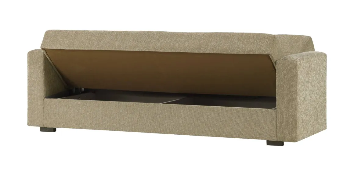 Divano letto moderno beige 212x80cm - Ambrogino