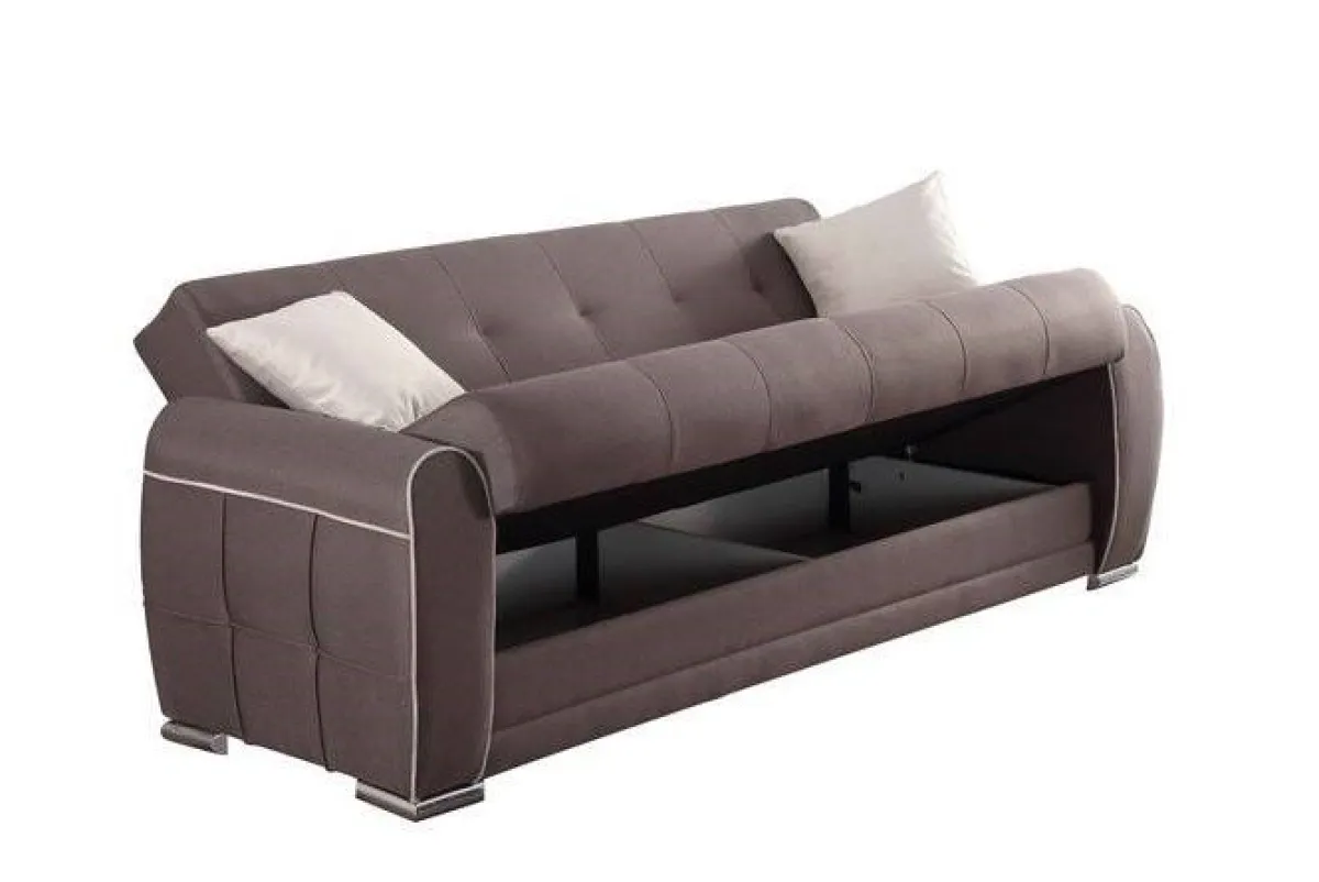Divani Letto 3 Posti|Salotto > Dmora Divano letto moderno 224x85cm - Alfo Grigio Chiaro