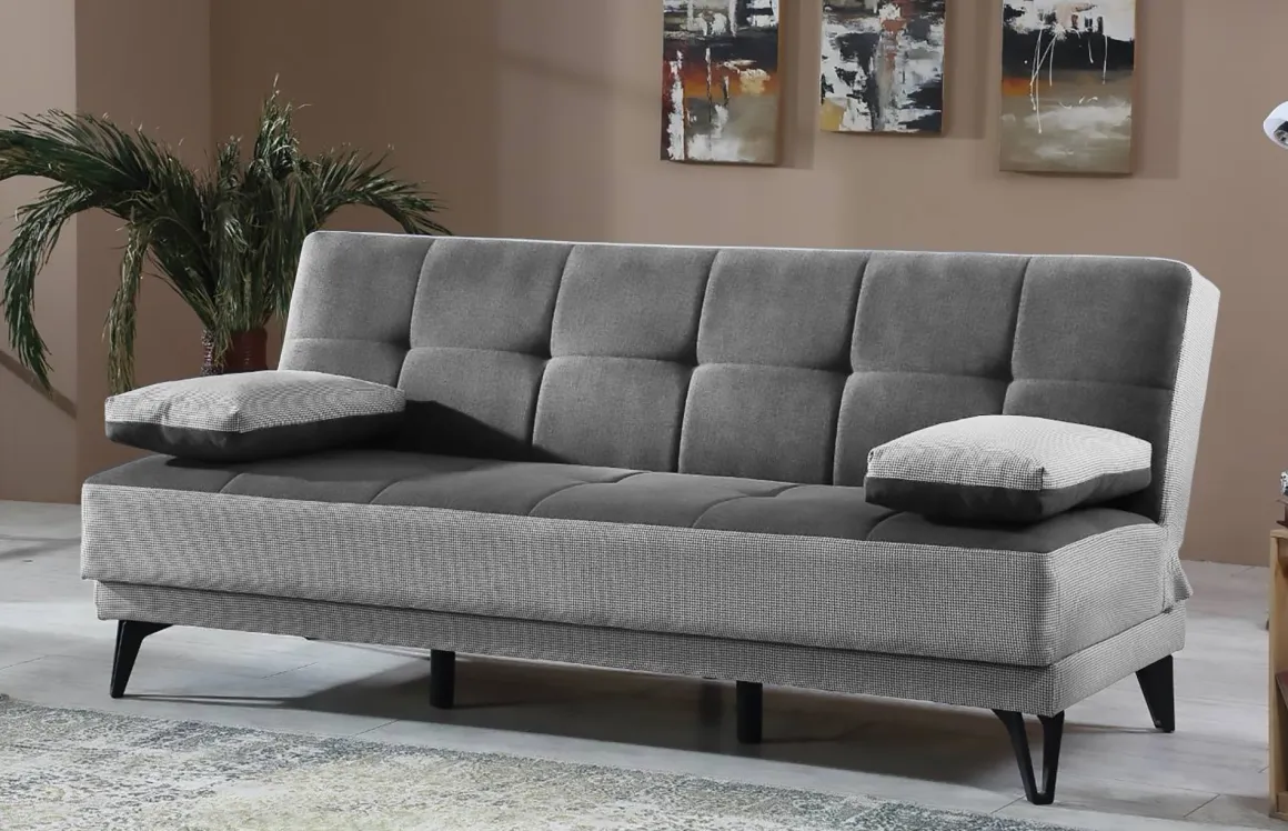 Divano letto moderno grigio 190x87cm - Aborigeni