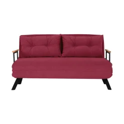 Divano letto moderno rosso 133x78cm - Calvin