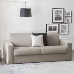 Divani Letto 2 Posti|Salotto > Dmora Divano letto moderno tortora 160x95cm - Alcatraz Grigio Tortora
