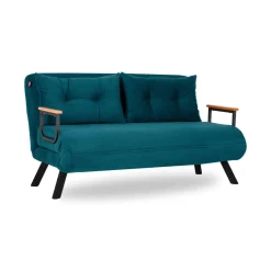Divano letto moderno verde acqua 133x78cm - Calvin